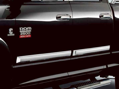 2009 Dodge Ram 2005 and Newer Chrome Door Molding