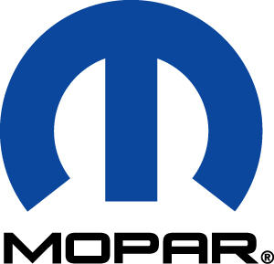 2009 Dodge Sprinter Mopar Decals  - Blue Mopar Omega M on White