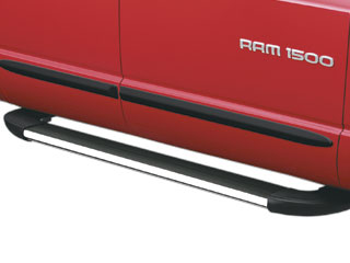 2008 Dodge Ram 2005 and Newer Molded Running Boards - Tubular