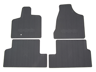 2009 Dodge Durango Slush Floor Mats - First and Second Row - Dark Khaki