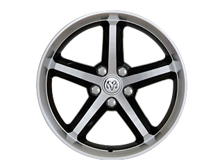 2011 Dodge Charger Wheel - 18 Inch 5-Spoke - Black Rallye 82212330