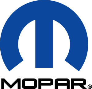 2013 Dodge Journey Mopar Decals  - Blue Mopar Omega M on White